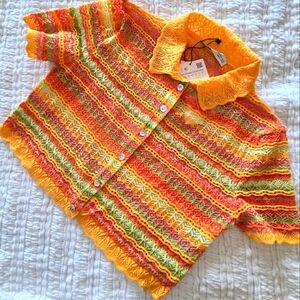 NWT Zara Cropped Knit Top